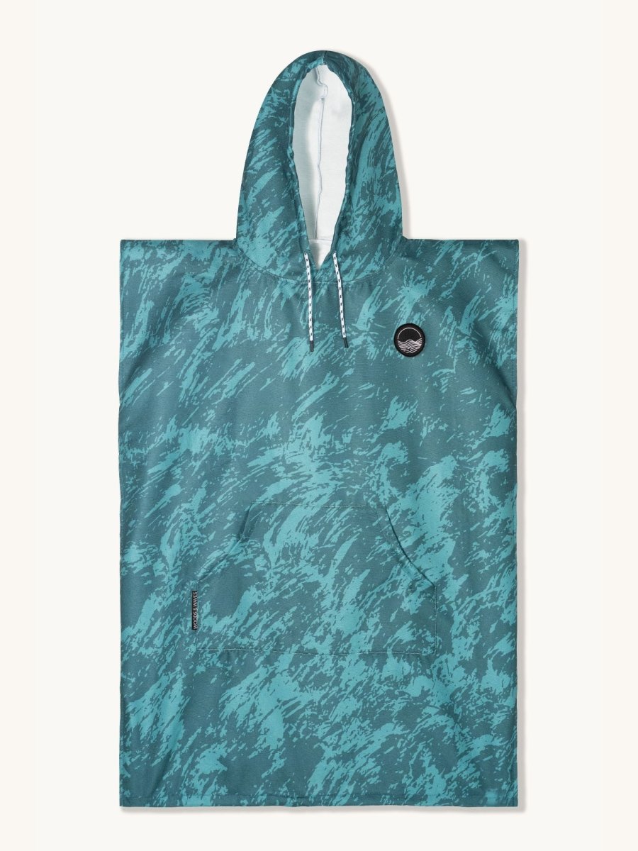 Surf - Poncho - für Frauen & Männer - aus schnelltrocknender und leichter Mikrofaser - woodsandwaves.co