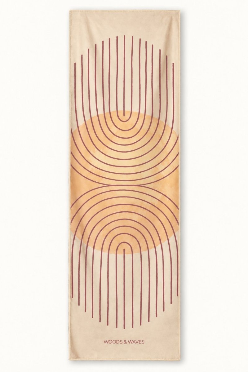 Surya - Rutschfestes Yoga-Handtuch mit Silikon-Noppen - woodsandwaves.co