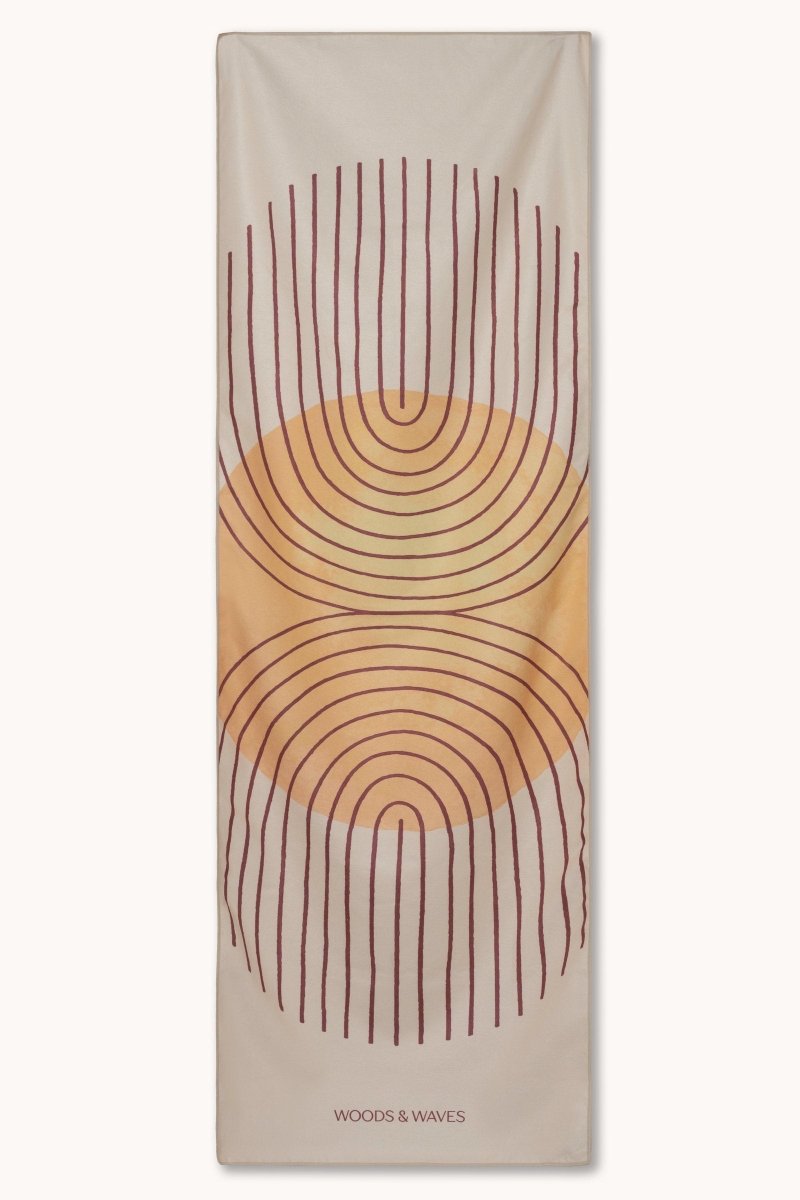 Surya - Rutschfestes Yoga-Handtuch mit Silikon-Noppen - woodsandwaves.co