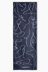 Zen Lines - Rutschfestes Yoga-Handtuch mit Silikon-Noppen - woodsandwaves.co
